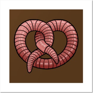 Worm Pretzel Posters and Art